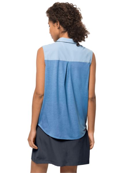 Jack Wolfskin Mavi Sis Sonora Kolsuz Gömlek W Koleksiyonları