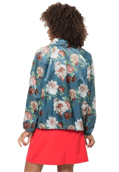 çiçek Bluz W Sıcak Jack Wolfskin Deniz Mavisi Her Yerde Gri