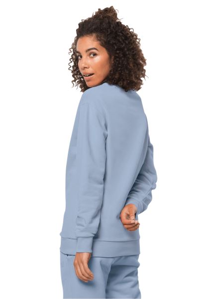 Jack Wolfskin Mavi Sis Essential Bisiklet Yakalı Moda