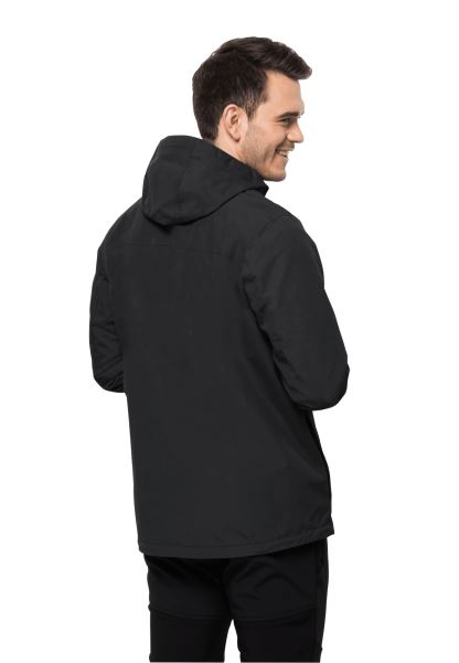 Siyah Altenberg 3'ü 1 Arada Ceket M Koleksiyonu Jack Wolfskin