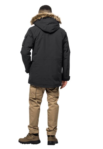 Glacier Canyon Parka Black Jack Wolfskin Kökenli