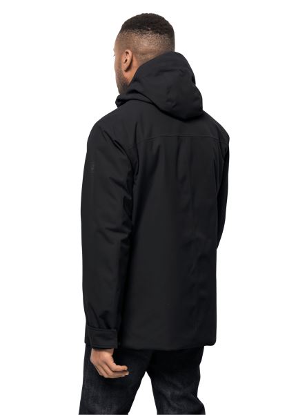 Jack Wolfskin Siyah Batı Yakası Ceket Sıcak