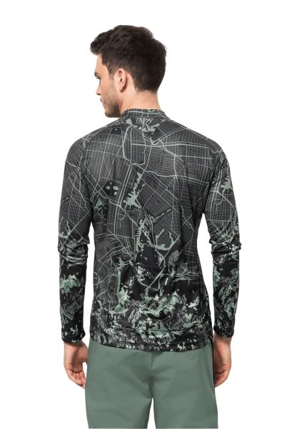 Origins Hedge Green Allover Morobbia L/s Görünen M Jack Wolfskin
