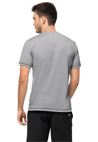 Jack Wolfskin Gümüş Gri Crosstrail T Erkek Koleksiyonu