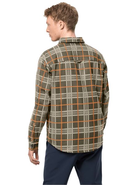 Tozlu Zeytin çekleri Jack Wolfskin Kabin Görünümü Gömlek M Kökenleri