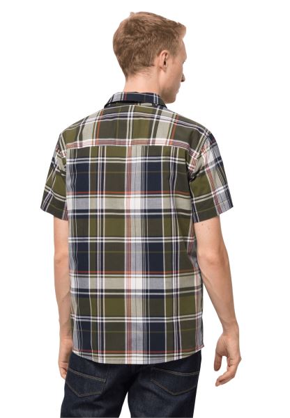 Marka Jack Wolfskin Küçük Göl Gömlek M Greenwood Kontrolleri