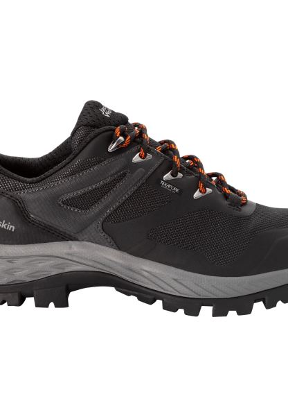 Siyah-turuncu Kökenli Jack Wolfskin Isyan Kılavuzu Texapore Low M
