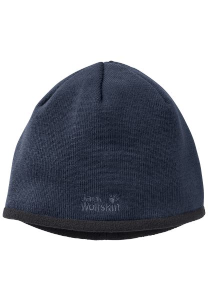 Jack Wolfskin Stormlock Logo örgü Bere Markalar Gece Mavisi