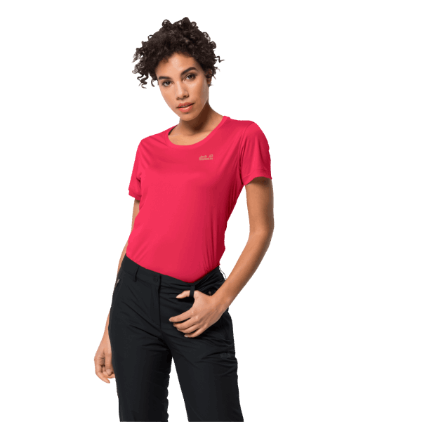 Kadın Tech T New Jack Wolfskin Lale Kırmızı