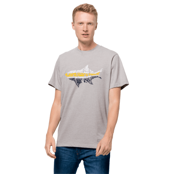 Kül Grisi En Iyi Jack Wolfskin Erkek Okyanus Yaşamı T