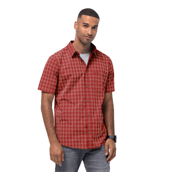 Mexican Pepper Checks Origin Jack Wolfskin Erkek Kaplıca Gömleği