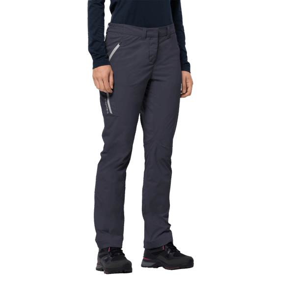 En Iyi Grafit Jack Wolfskin Kadın Kara Pantolonu