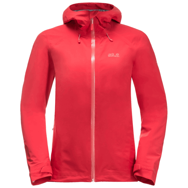 Kadınların En Yüksek Tepe Ceketi Orijinal Tulip Red Jack Wolfskin