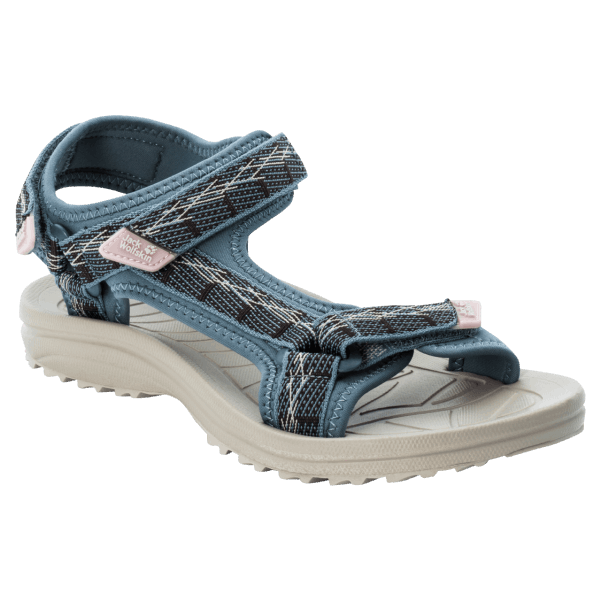 Jack Wolfskin Mavimsi Gri-gül Marka Dalga Kesici W