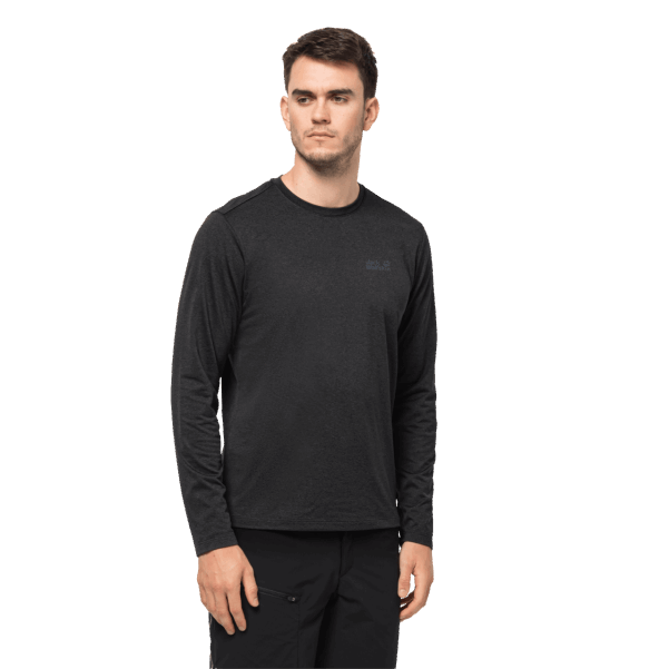 Erkek Gökyüzü Termal Ls T Yeni Black Jack Wolfskin