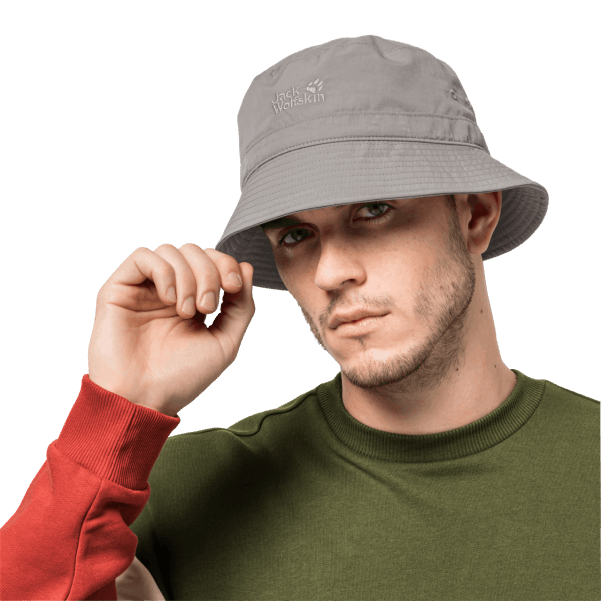 Jack Wolfskin Brand Lightsome Kova şapka Kül Grisi