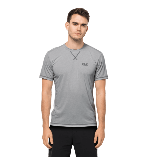 Moda Erkek Crosstrail T Jack Wolfskin Gümüş Grisi