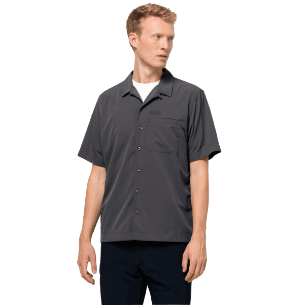 Jack Wolfskin Erkek Atacama Gömlek Koleksiyonları Asfalt