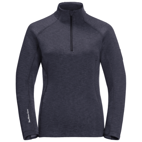 Grafit Jack Wolfskin Kadın Atletik 1/2 Fermuarlı Orijinal