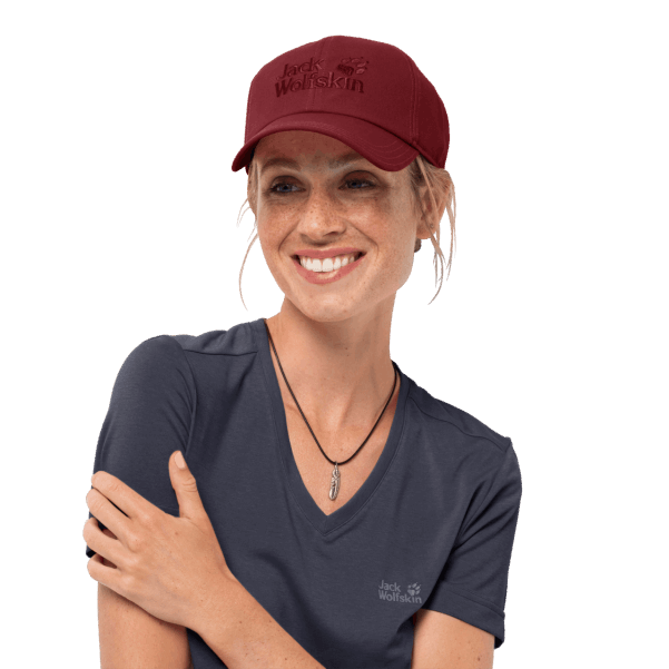Kırmızı Bordo Orijinal Jack Wolfskin Beyzbol şapkası