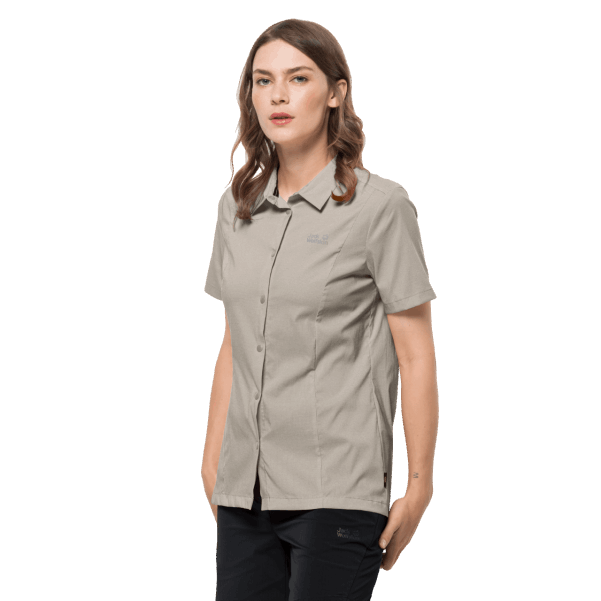 Kadın Pack & Go Gömlek Jack Wolfskin Markalar Tozlu Gri