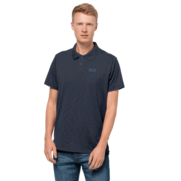 Erkek Seyahat Polo Jack Wolfskin Gece Mavisi Markalar