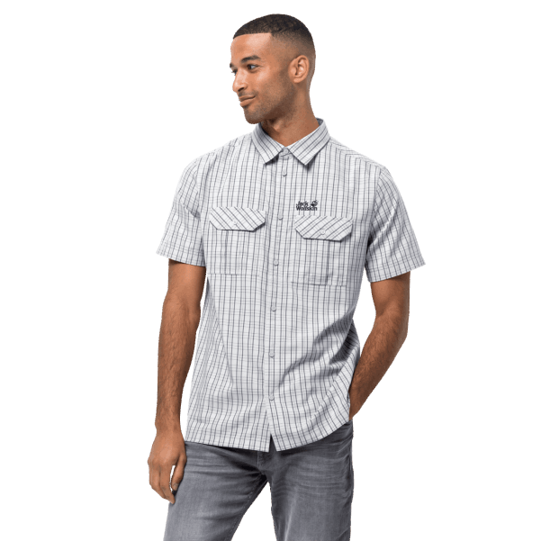 Erkek Thompson Gömlek Jack Wolfskin Beyaz Acele çekler Koleksiyonları