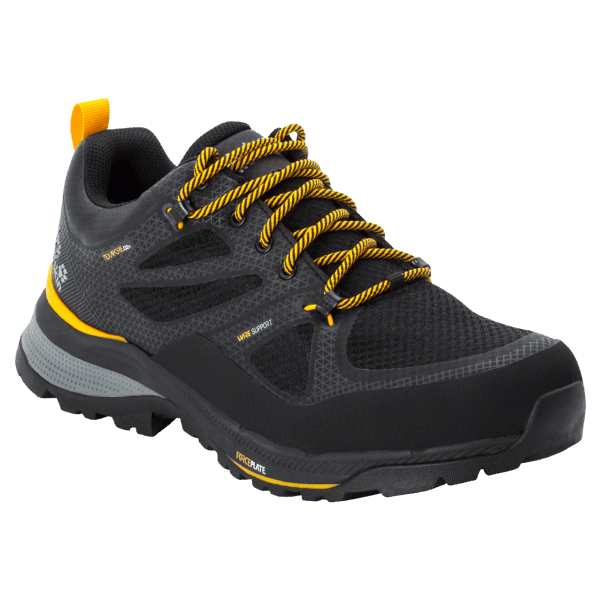 Erkekler Force Forvet Texapore Low Jack Wolfskin Black-burly Sarı Xt Yeni