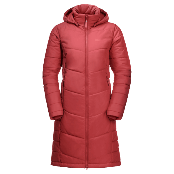 Kadın North York Ceket Jack Wolfskin Orijinal Mercan Kırmızısı