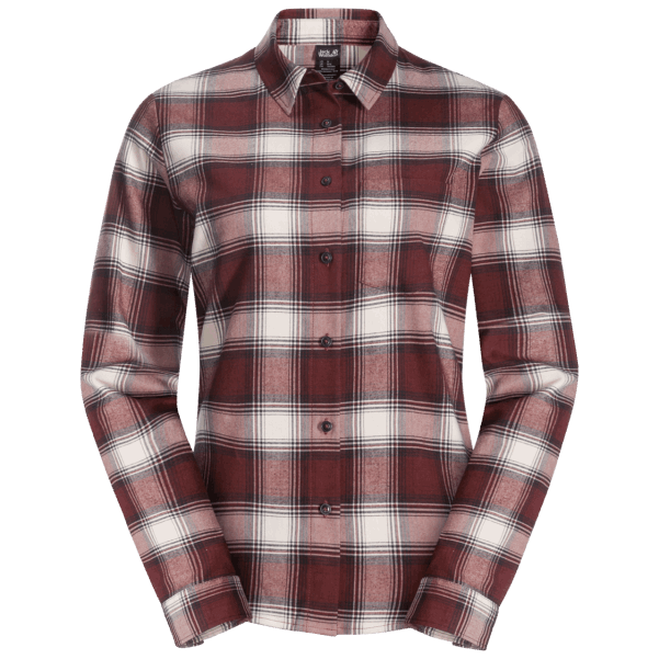 Cordovan Red Checks Collection Kadın Arazi Tişörtü Jack Wolfskin