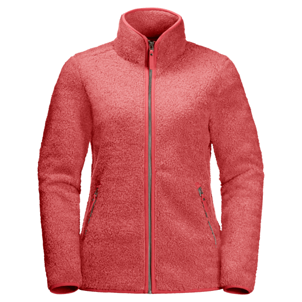 Kadın Yüksek Bulut Ceket Origins Coral Red Jack Wolfskin