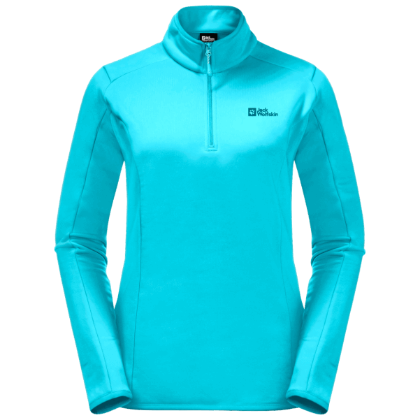 Jack Wolfskin En Iyi Kadın Baiselberg Yarım Fermuarlı Mavi Curacao