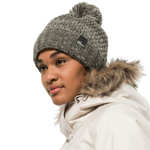 Highloft örgü Bere Kadın Jack Wolfskin Tozlu Zeytin Marka