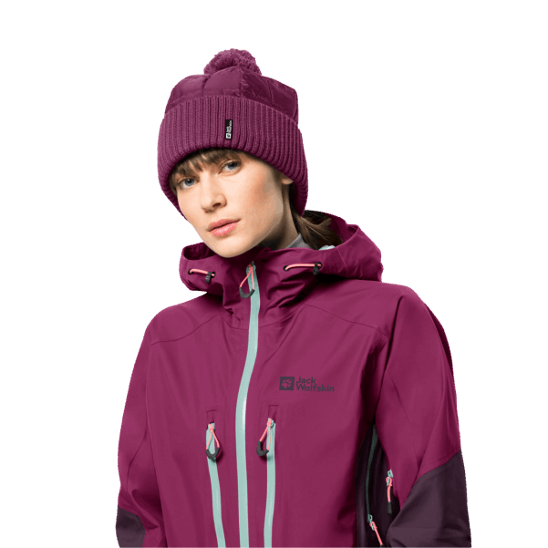Kadın Alpspitze Bere Jack Wolfskin Wild Berry Orijinal