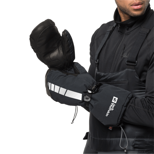 Jack Wolfskin Siyah Koleksiyonları 1995 Serisi Eldiven