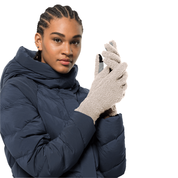 Jack Wolfskin Origins Kadın Yüksek Bukleli Eldiven Kışlık Inci