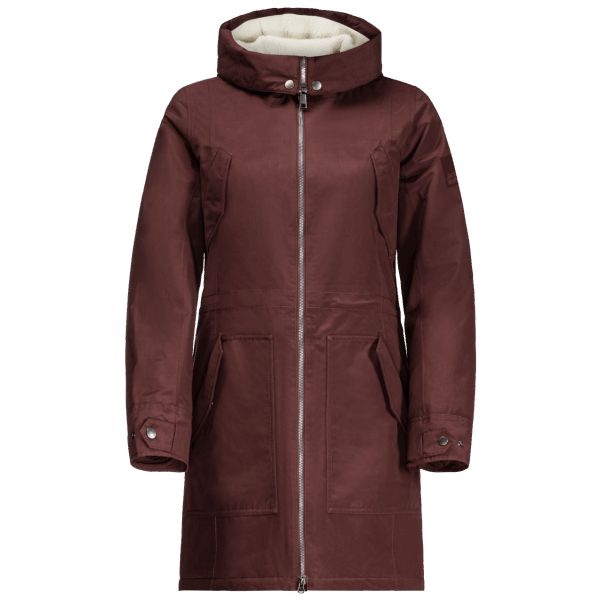 Jack Wolfskin Cordovan Red Origins Rocky Point Parka