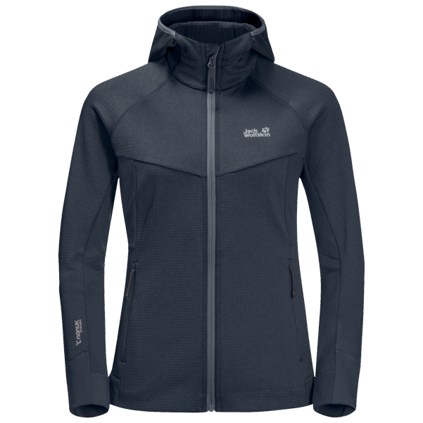 Kadın Hidro ızgara Polar Jack Wolfskin Koleksiyonu Grafit