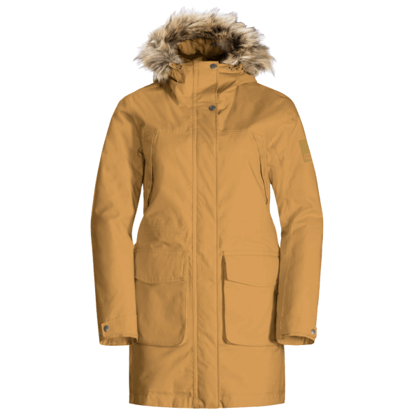 Jack Wolfskin Kadın Winterfrost Yalıtımlı Parka Koleksiyonları Amber Gold