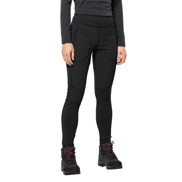 Kadın Salmaser Tayt Siyah Orijinal Jack Wolfskin