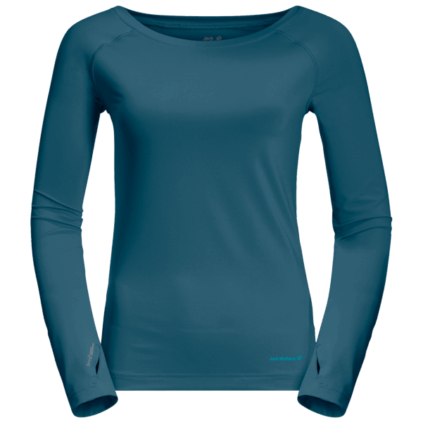 Jack Wolfskin Kadın Tasman Uzun Kollu Origins Mavi Mercan