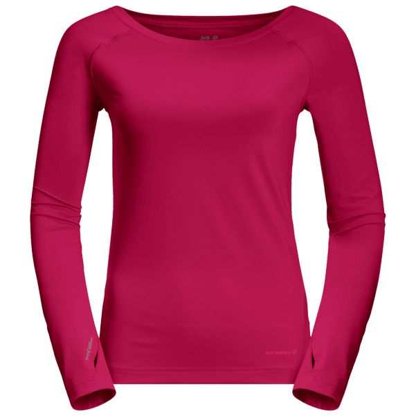 Kızılcık Jack Wolfskin Marka Kadın Tasman Uzun Kollu