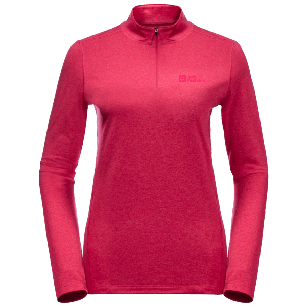 Menşei Kadın Gökyüzü Termal Yarım Fermuarlı Cranberry Jack Wolfskin