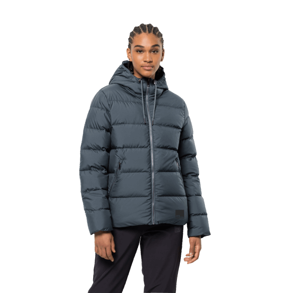 Orijinal Kadın Donmuş Saray Ceket Kayrak Mavi Jack Wolfskin