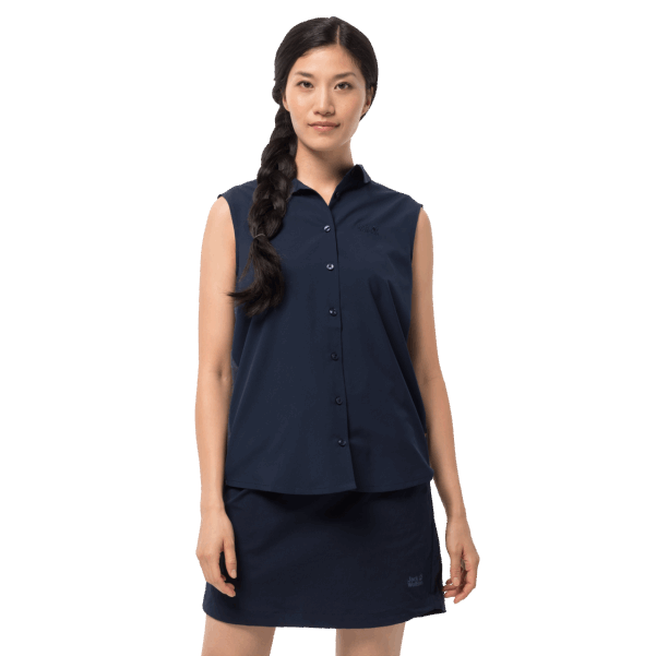 Jack Wolfskin Gece Mavisi Moda Kadın Sonora Kolsuz Gömlek