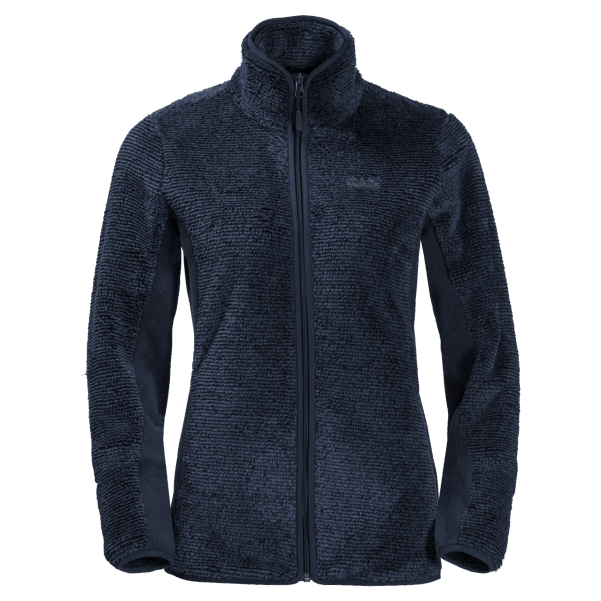 Gece Mavisi çizgili Jack Wolfskin çam Yaprağı Kadın Ceket Koleksiyonları