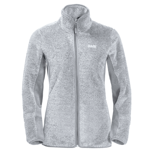 Kayrak Gri çizgili Köken Jack Wolfskin çam Yaprağı Kadın Ceketi