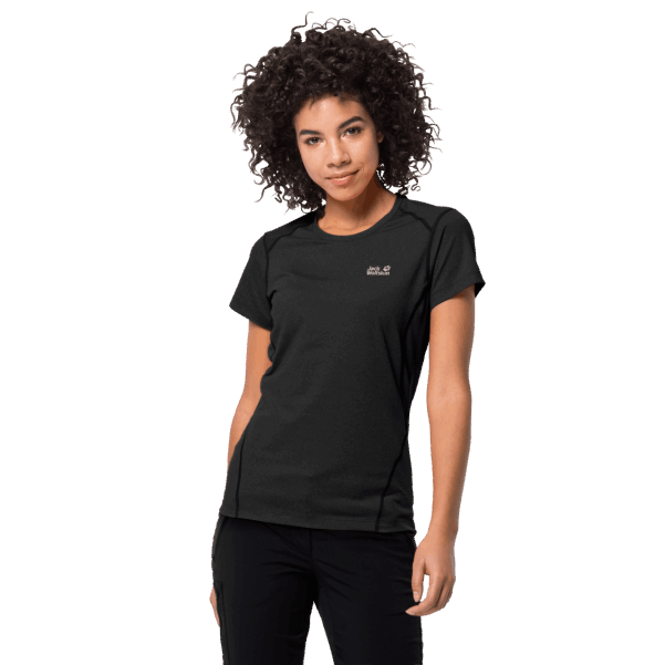 Jack Wolfskin Kadın Sky Flex T Siyah Kökenli