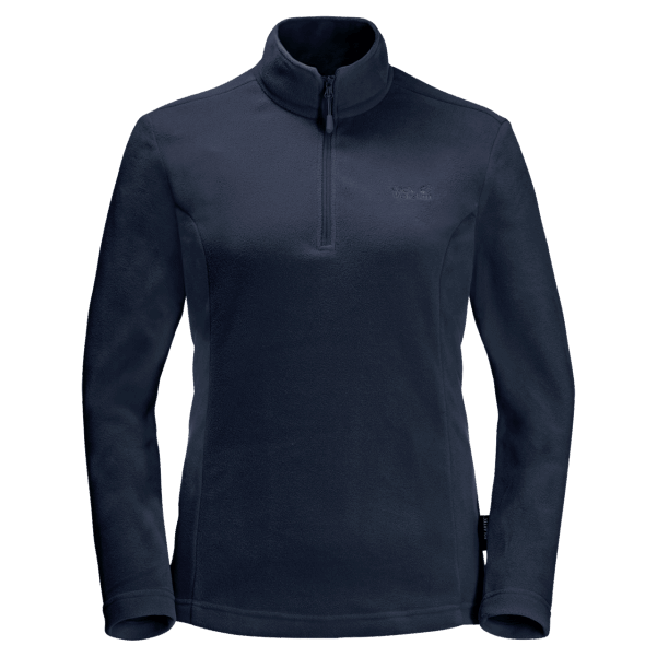 Hot Jack Wolfskin Gece Mavisi Kadın Taunus çeyrek Fermuarlı Kazak