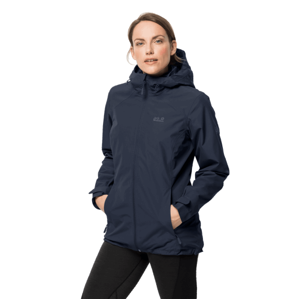 Gece Yarısı Mavi Jack Wolfskin Kadın Norrland 3in1 Kökenli